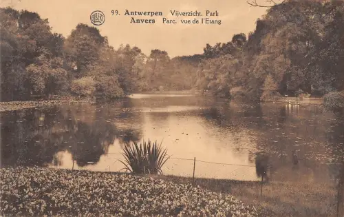 BR70967 anvers parc vue de l etang belgien