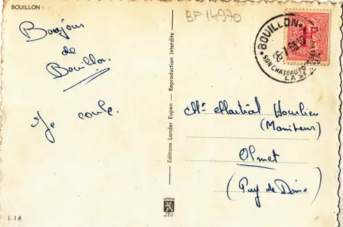 BF14970 Bouillon Belgien Vorder-/Rückbild