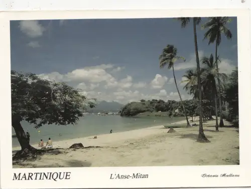BF28165 marinique l anse mitan caribbean islands front/back image