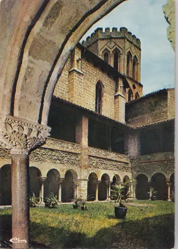 BF21749 st lizier ariege interieur du cloitre chapiteau france front/back image