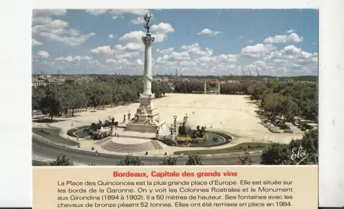 BF22330 bordeaux le monuemnt aux girandins france front/back image