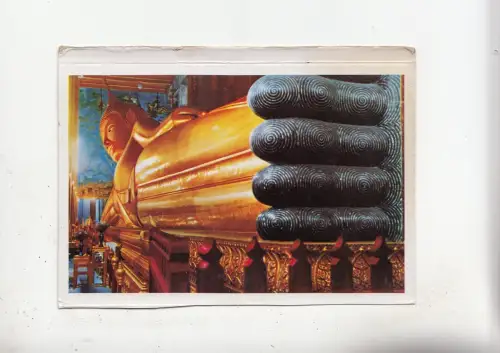 BF27953 Liegender Buddha bei Wat Pho Bangkok Thailand Vorder-/Rückseite Bild