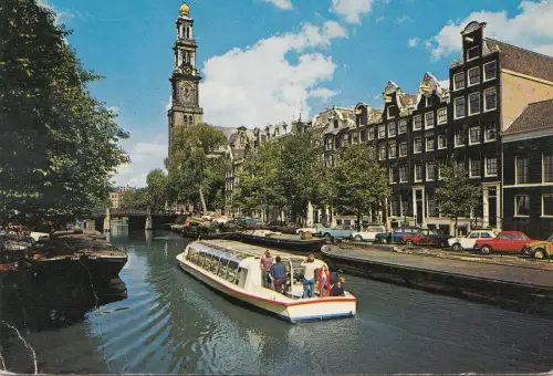 BF29631 amsterdam prinsengracht en westyertoren netherland front/back image