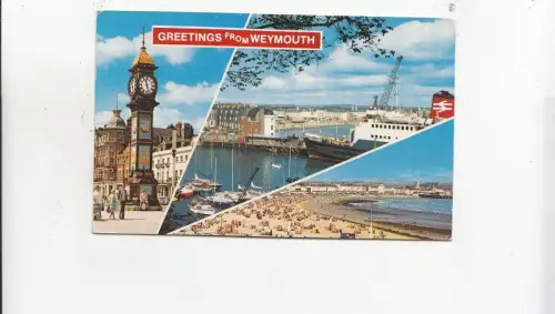 BF29693 weymouth ship UK front/back image