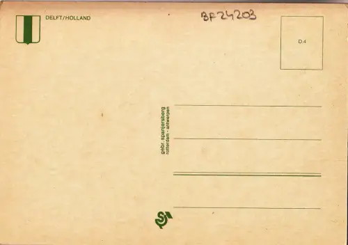 BF24203 Delft Netherland Front/Back Image