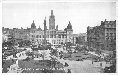 Lot368 UK glasgow scotland george square cenotaph