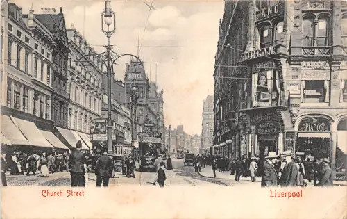 Lot365 UK Liverpool Church Street Bar Restaurant Straßenbahn Straßenbahn