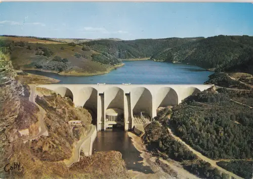 BF14239 le barrage de grandval sur la truyere entre sf france front/back image
