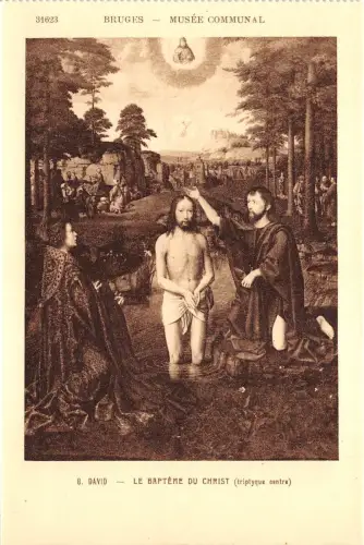 BR44570 David le batteme du christ Brügge musee Gemeinschaftsfarbe peintures belgien