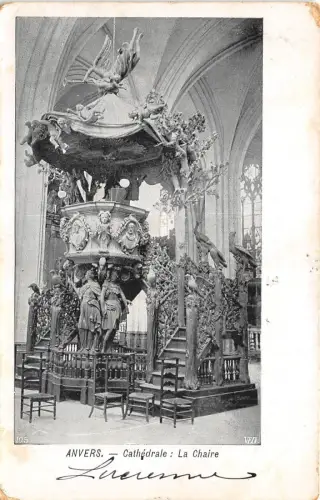 Br35195 Anvers Cathedrale La Chaire Belgien