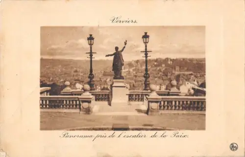 BR56026 Panorama pris de l escalier de la paix Verviers Belgien