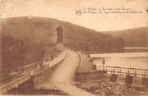 BR55492 Le gileppe le Barrage et les Vannes belgien