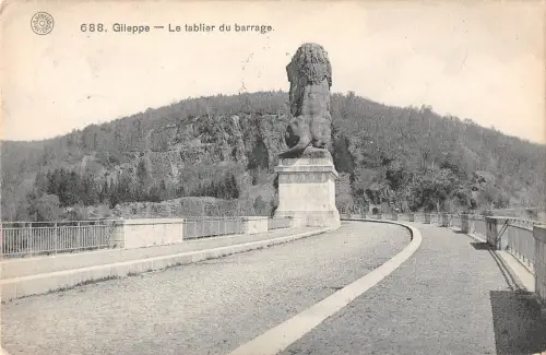 BR56058 Le Tablier du barrage la Gileppe Belgien