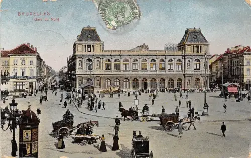 B93532 bruxelles gare du nord chariot belgium