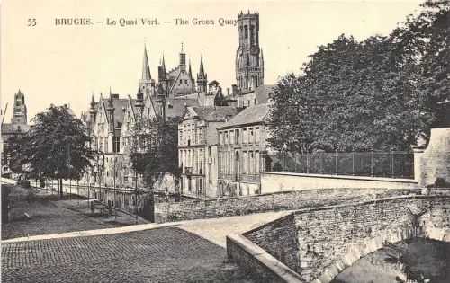 B94656 der grüne Kai Brügge Belgien