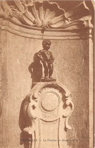 BR16674 Bruxelles la fontaine du manneken pissing belgien postkarte