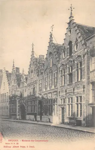 B94687 bruges maisons des corporations belgium