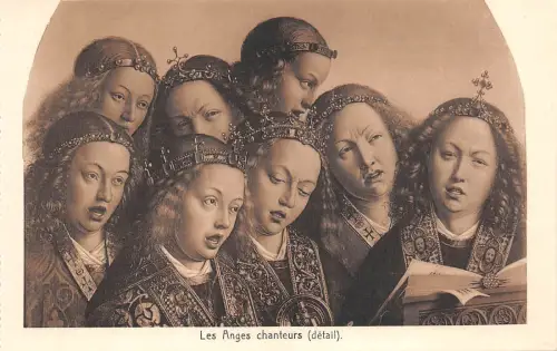 BR44587 Große Kathedrale St Bravin die singenden Engel Farbe Bänder Belgien