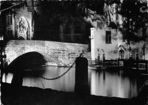 BR5500 Brügge illumination de Dijver pres de Gruuthuse belgium