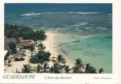 BF28161 l anse des rochers guadeloupe caribbean islands front/back image