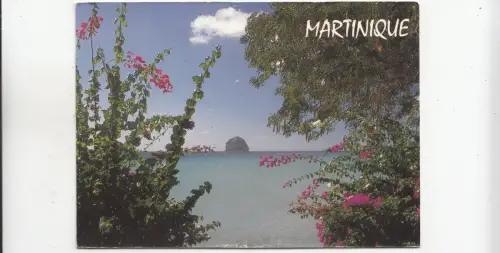 BF28182 le rocher du diamant martinique caribbean islands front/back image