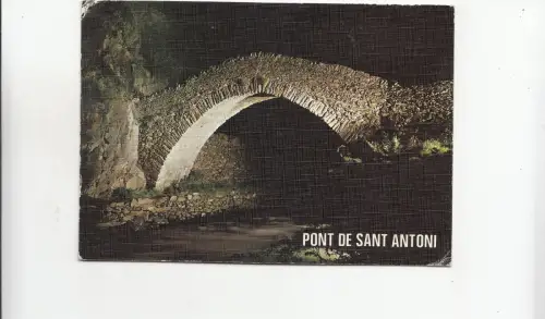 BF29933 valls d andorra pont romanic de sant antoni front/back image