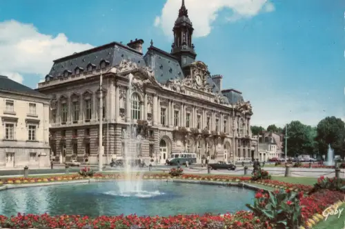 BF15517 tours l hotel de ville france front/back image