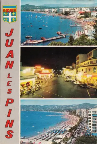 BF20145 juan les pins vue generale prise de l hotel bel france front/back image
