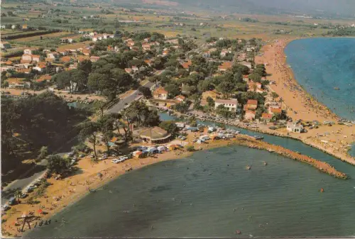 BF21525 hyeres les palmiers vue aerienne de layguards france front/back image