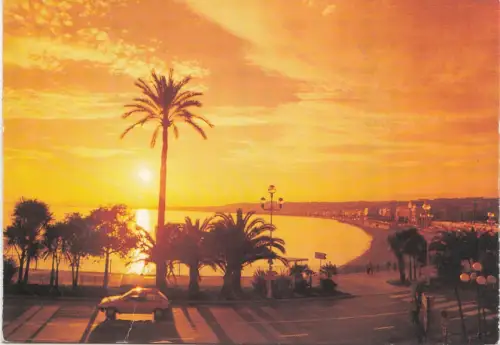 BF22395 schönes coucher de soleil sur la promenade des an france Vorder-/Rückbild