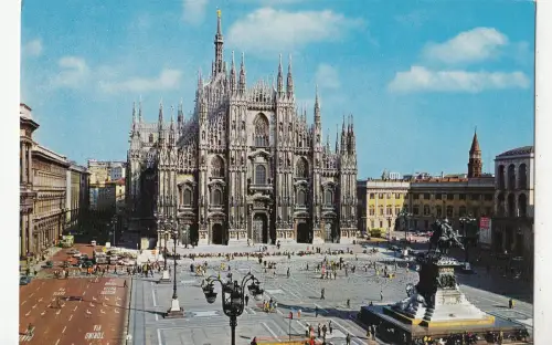 BF23670 piazza del duomo milano italy front/back image