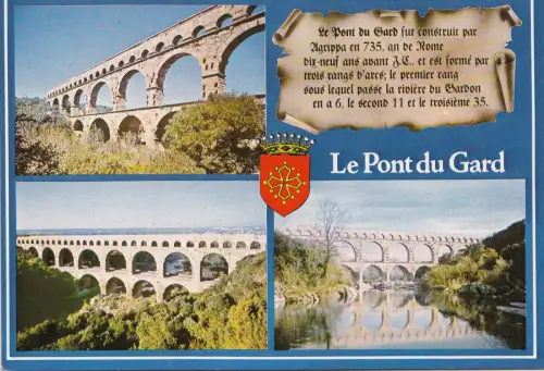 BF19754 en provence le pont du gard france front/back image