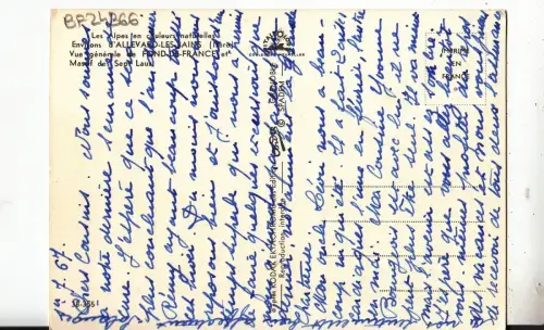 BF24366 allevard les bains isere vue generale france front/back image