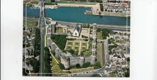 BF15353 angers vue aerienne du chateau france front/back image