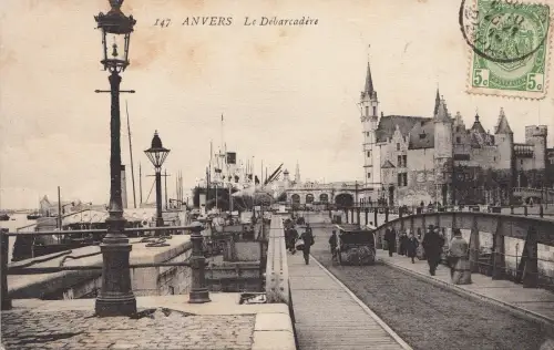 BF16781 le debarrcadere bruxelles belgium front/back image