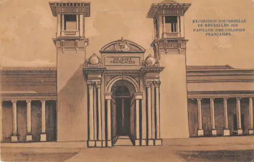 B107814 Belgien Exposition Universelle de Bruxelles Pavillon Echtfoto UK