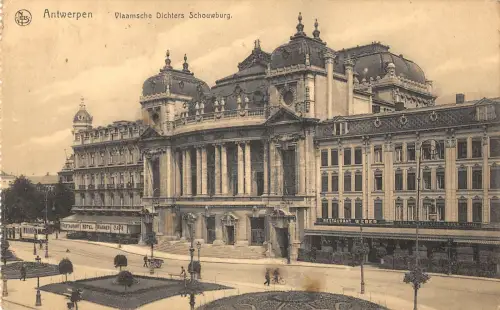 B107955 Belgien Antwerpen Viaamsche Dichters Schouwburg Echtfoto UK