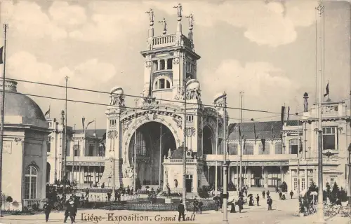 B107644 Belgien Liege Exposition Grand Hall Echtfoto UK