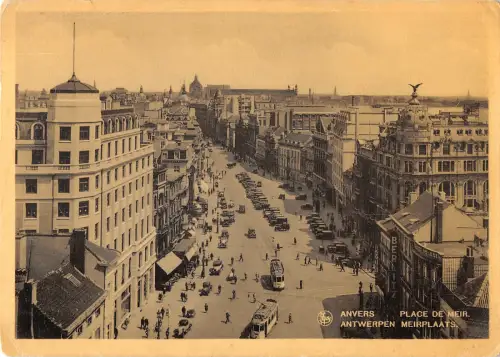 B108089 Belgien A. Waroquiers Vieux Marche au Ble Anvers Echtfoto UK