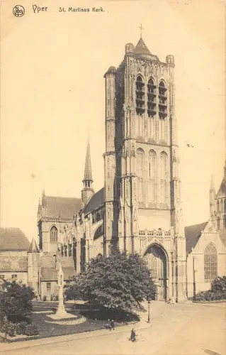 B108018 Belgien Yper St. Martinus Kerk Kirche Eglise Echtfoto UK