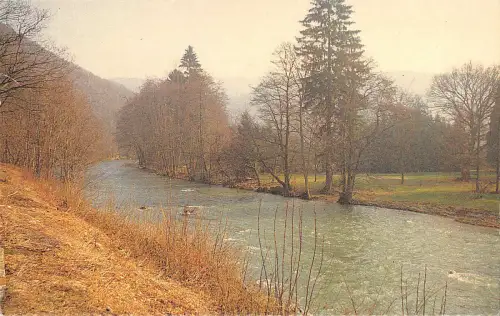 B108633 Belgien Vallei van de Ambleve Fluss Wald Landschaft Echtfoto UK