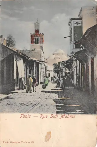 BR44699 Tunis rue sidi mahres tunesien