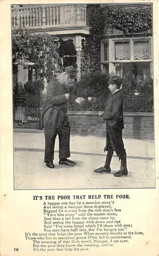 B89728 it's the poor that help the poor uk