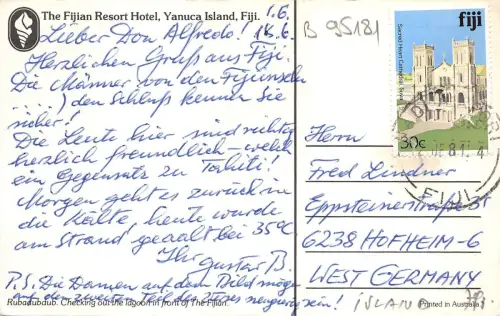 B95181 yanuca island fiji the fidschian resort hotel