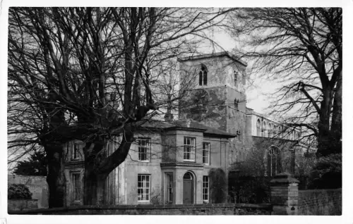 BR67223 Echtfoto Peterskirche Pfarrhaus Barton auf Humber UK 14x9cm