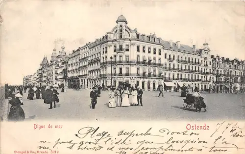 B92942 digue de mer ostende belgien