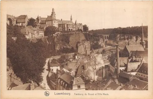 Br35715 Luxembourg Faubourg du Grund et Ville Haute luxembourg