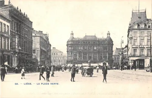 BR55078 La place Verte Liege belgien
