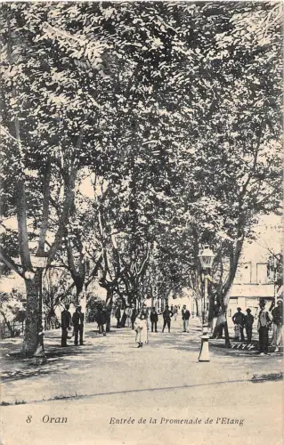 BF36109 oran entree de la promenade de l etang algeria front/back scan
