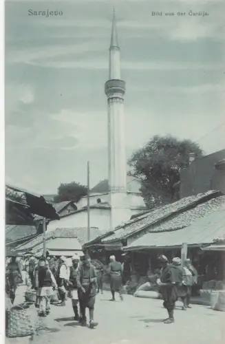 B77833 bild aus der carsija sarajevo bosnia scan front/back image